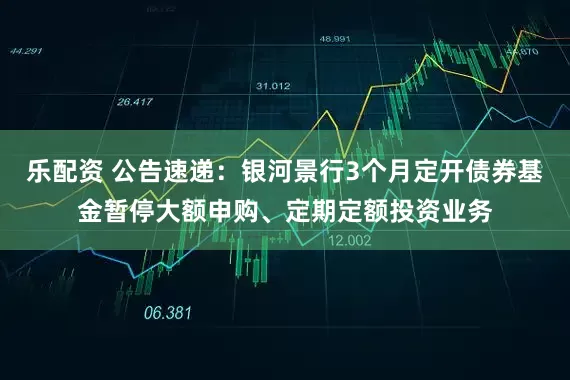 乐配资 公告速递：银河景行3个月定开债券基金暂停大额申购、定期定额投资业务